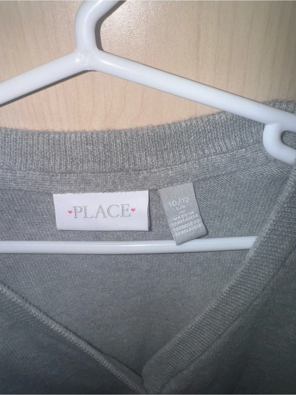 The Children’s Place Girls Gray Button Front Cardigan Size 10/12